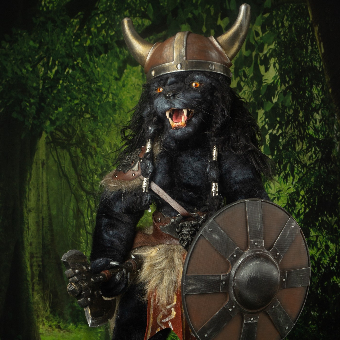 Ragnar armored fantasy character art doll