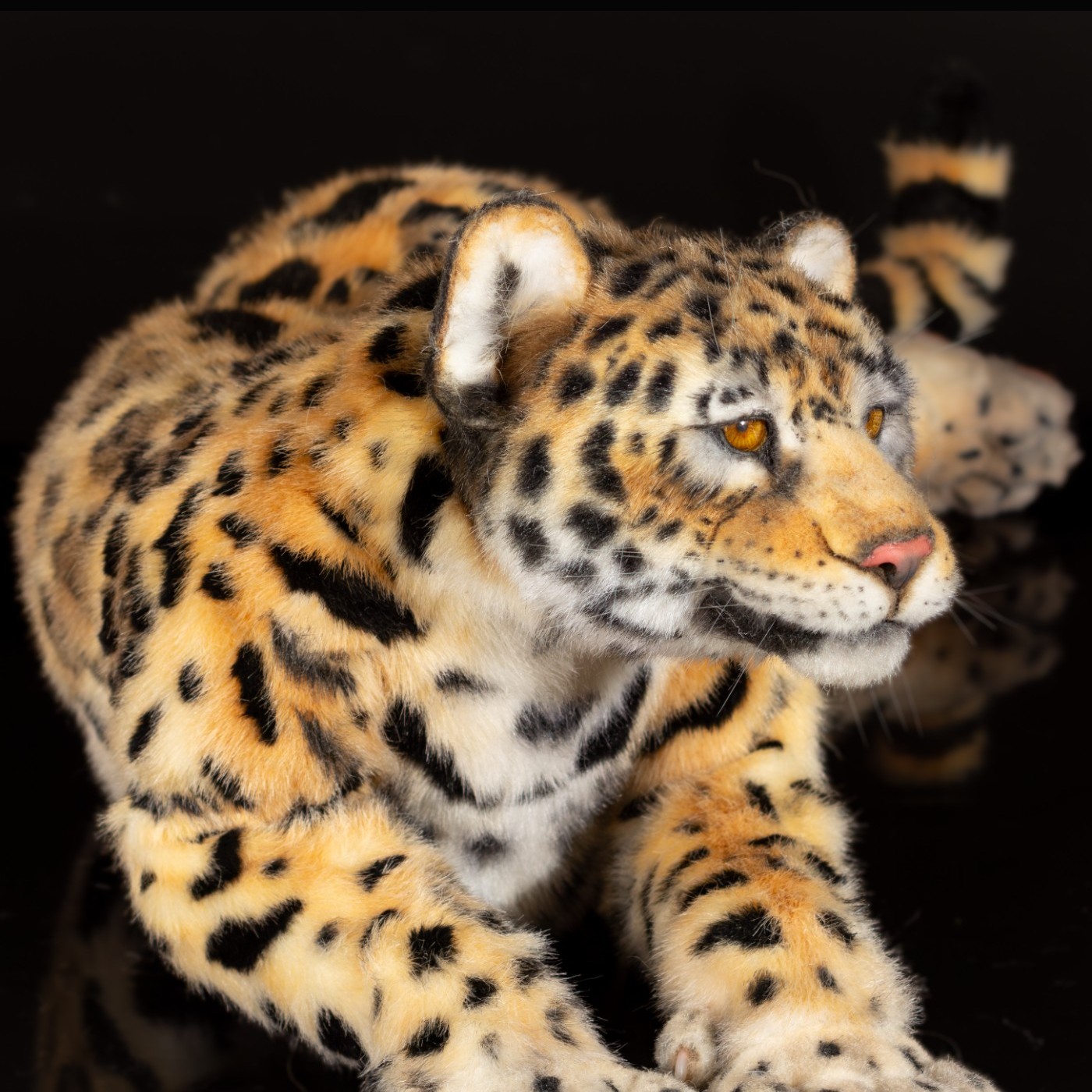Asher realistic jaguar art doll portrait