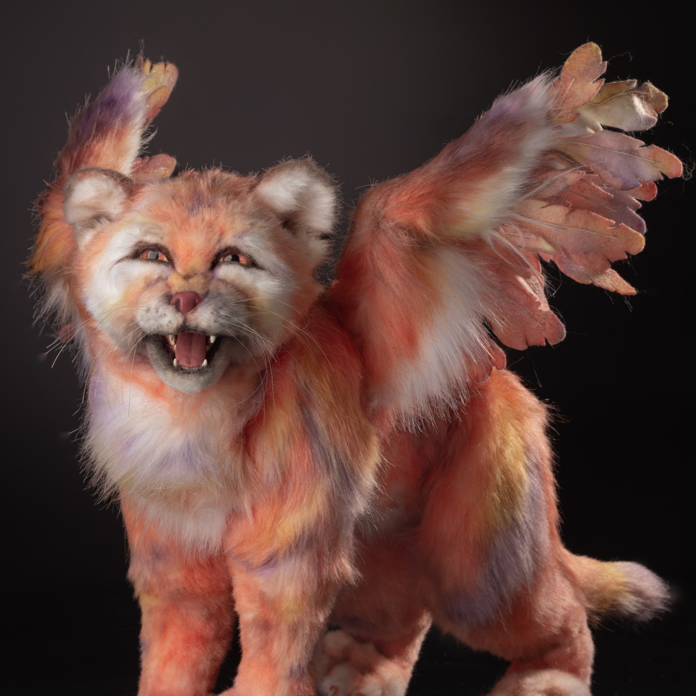 Winged fantasy custom art doll