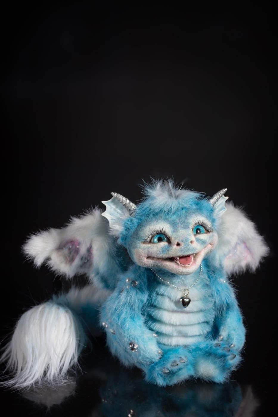 Shimmer fantasy baby dragon art doll