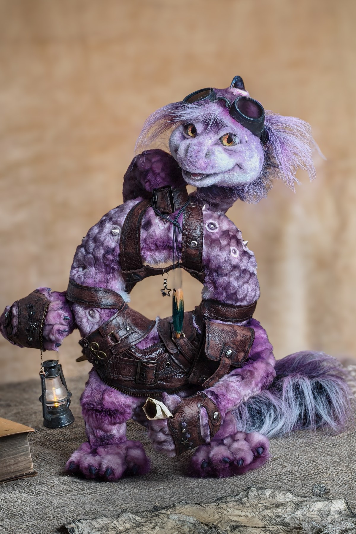 Wayfarer fantasy long-neck creature art doll by Niklina Toys